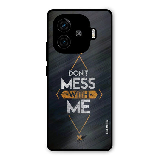 Dont Mess iQoo Neo 10R Mobile Back Cover - Typography PrintShield Case