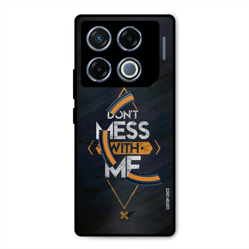 Dont Mess Infinix GT 20 Pro Mobile Back Cover - Typography PrintShield Case