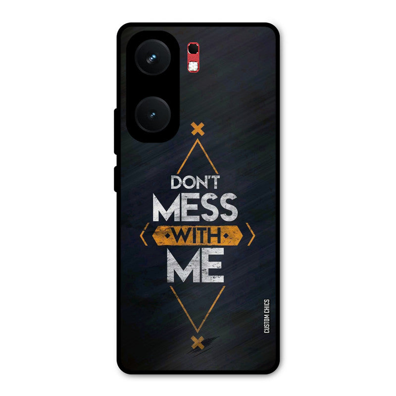 Dont Mess iQOO Neo 9 Pro Mobile Back Cover - Typography PrintShield Case