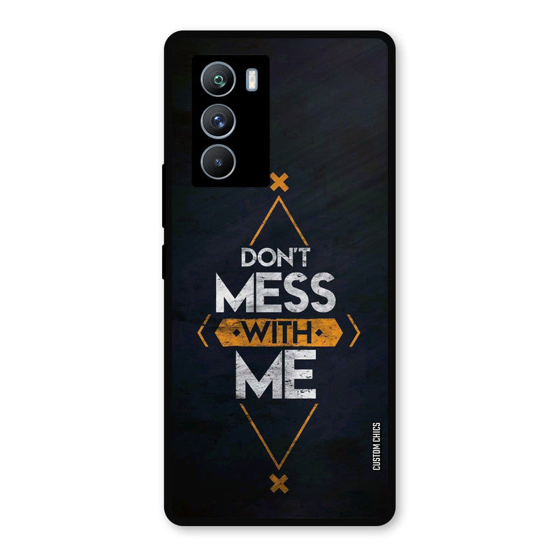 Dont Mess iQOO 9SE Mobile Back Cover - Typography PrintShield Case