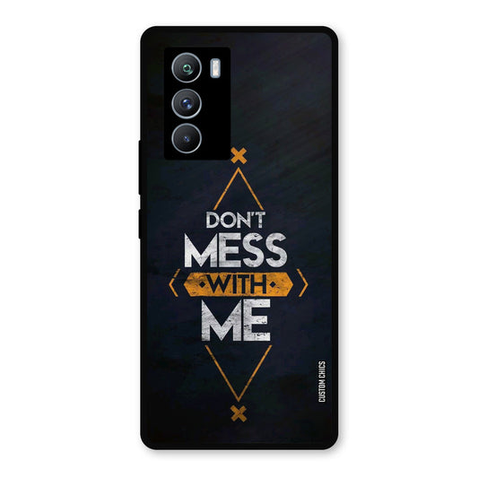 Dont Mess iQOO 9SE Mobile Back Cover - Typography PrintShield Case