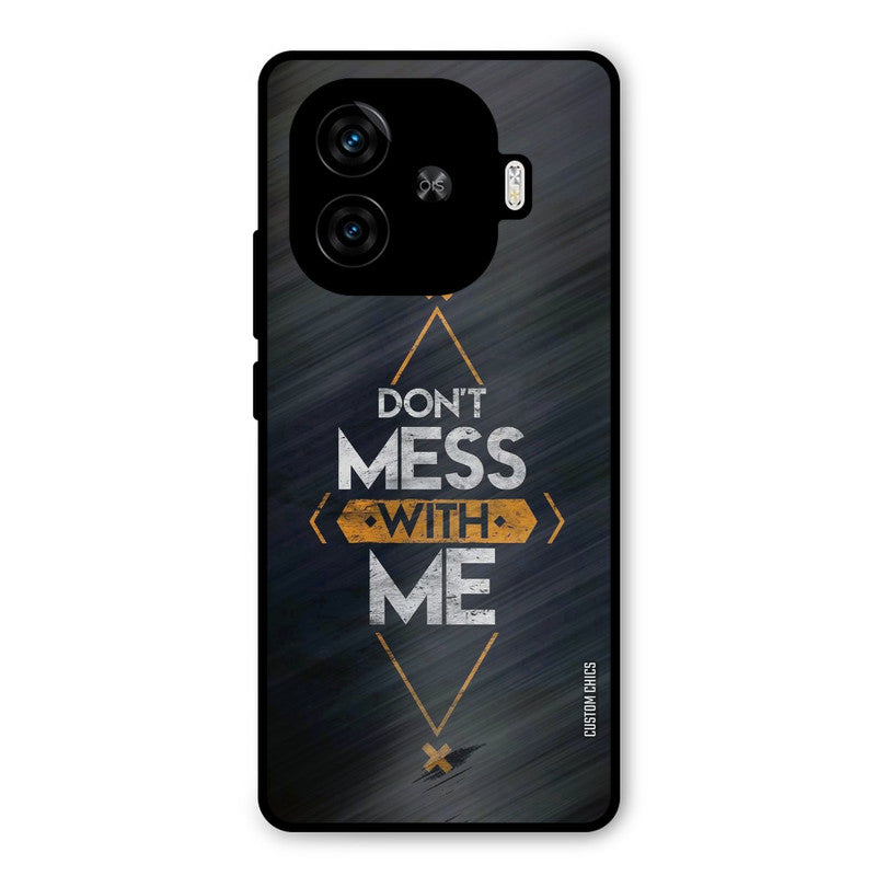 Dont Mess iQoo Z9 Turbo Mobile Back Cover - Typography PrintShield Case