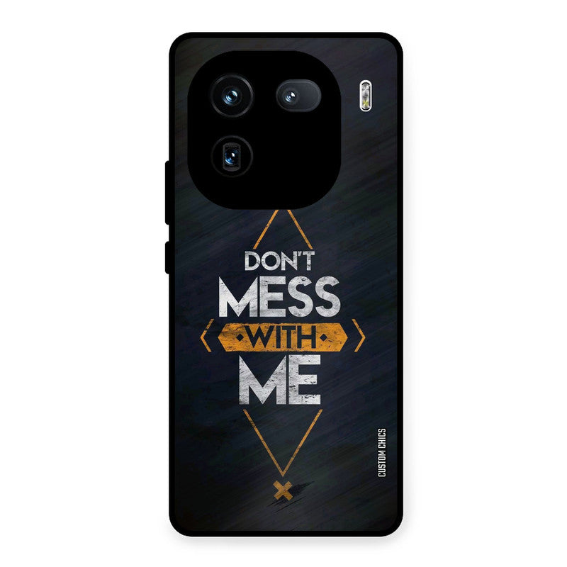 Dont Mess iQOO 12 Mobile Back Cover - Typography PrintShield Case