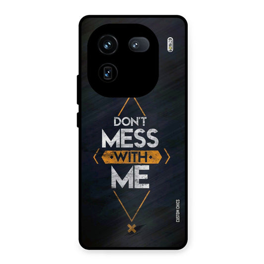 Dont Mess iQOO 12 Mobile Back Cover - Typography PrintShield Case