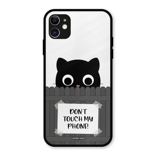 Dont Touch My Phone iPhone 11 Mobile Back Cover - Typography PrintShield Case