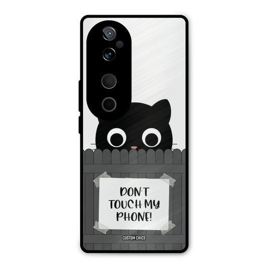 Dont Touch My Phone Vivo V40 Mobile Back Cover - Typography PrintShield Case