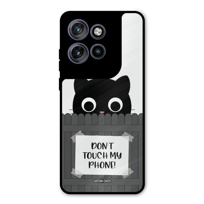 Dont Touch My Phone Motorola Edge 50 Neo Mobile Back Cover - Typography PrintShield Case