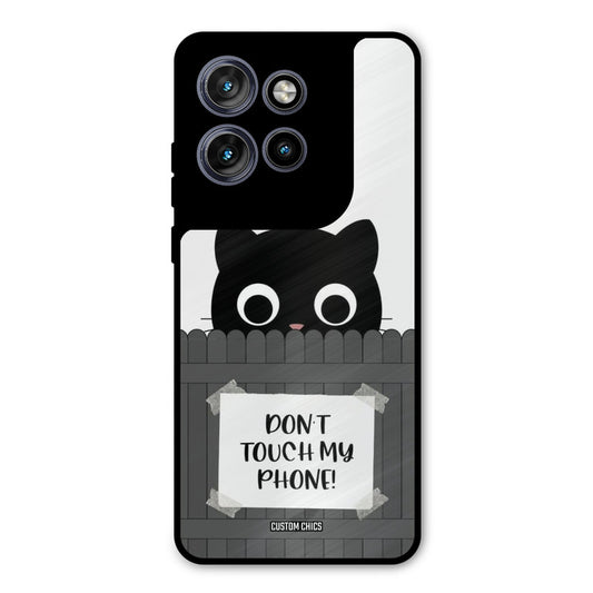 Dont Touch My Phone Motorola Edge 50 Neo Mobile Back Cover - Typography PrintShield Case