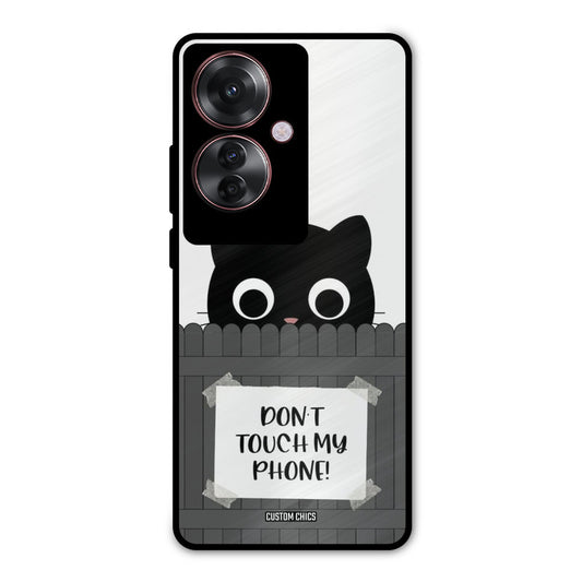 Dont Touch My Phone Oppo F25 Pro Mobile Back Cover - Typography PrintShield Case