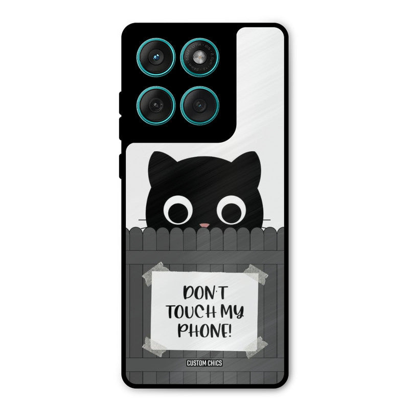 Dont Touch My Phone Motorola Edge 60 Mobile Back Cover - Typography PrintShield Case