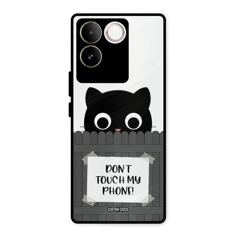 Dont Touch My Phone Vivo T2 Pro Mobile Back Cover - Typography PrintShield Case