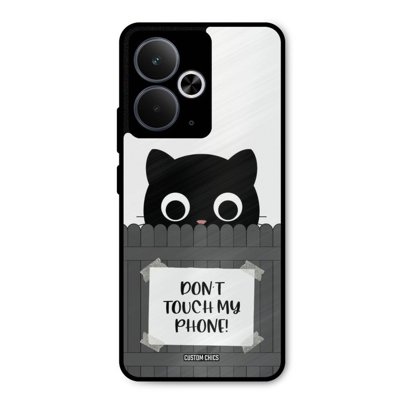 Dont Touch My Phone Realme 14T Mobile Back Cover - Typography PrintShield Case