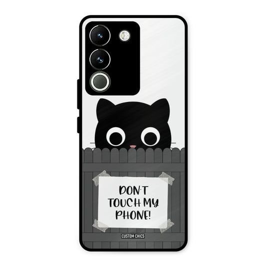 Dont Touch My Phone Vivo Y200 Mobile Back Cover - Typography PrintShield Case