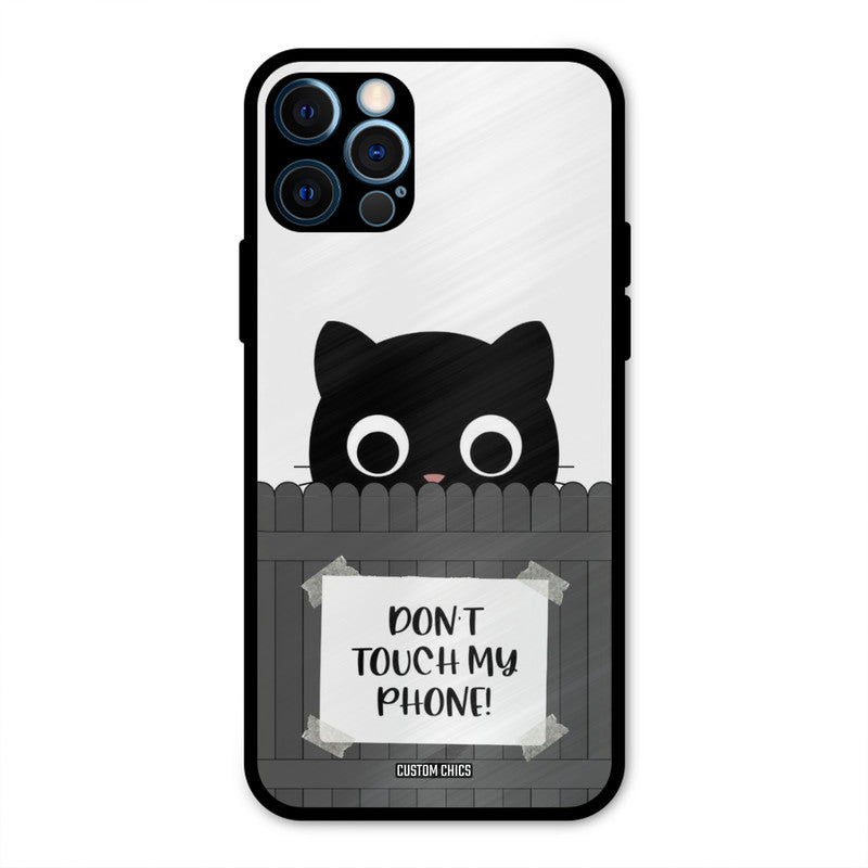 Dont Touch My Phone iPhone 12 Pro Mobile Back Cover - Typography PrintShield Case