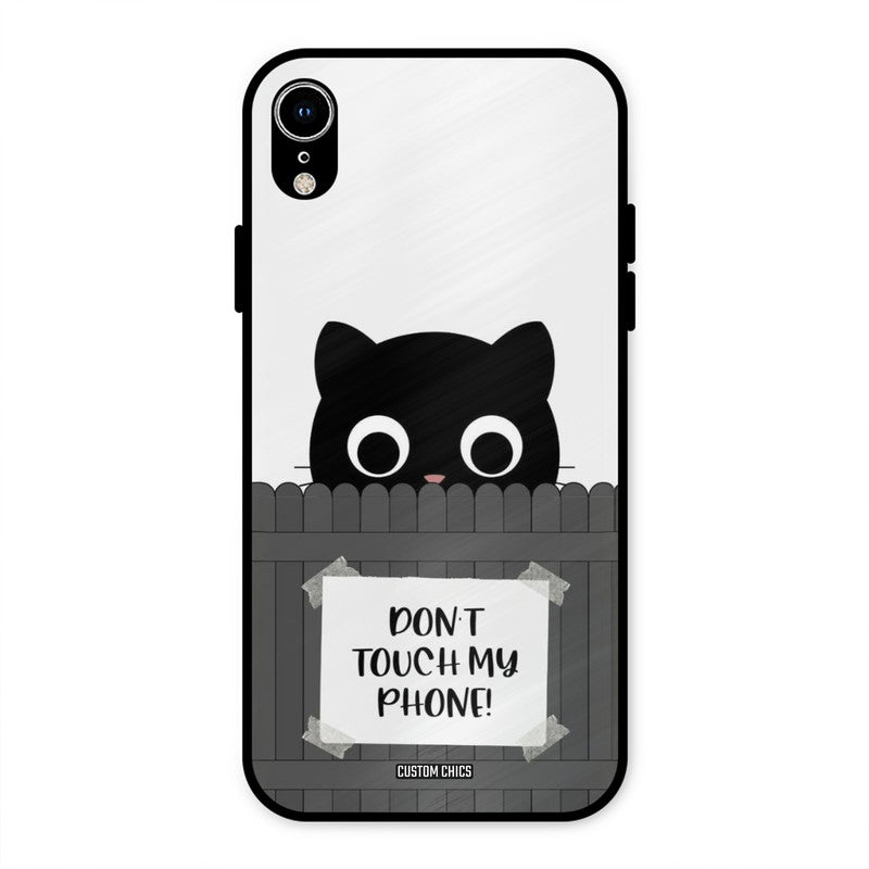 Dont Touch My Phone iPhone XR Mobile Back Cover - Typography PrintShield Case