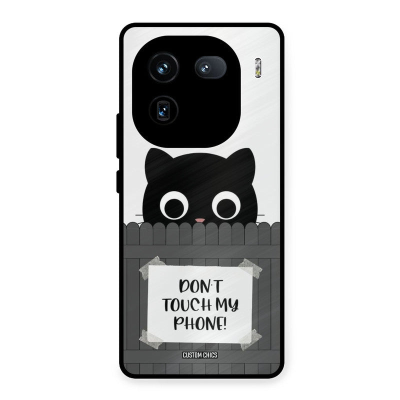 Dont Touch My Phone iQOO 12 Mobile Back Cover - Typography PrintShield Case