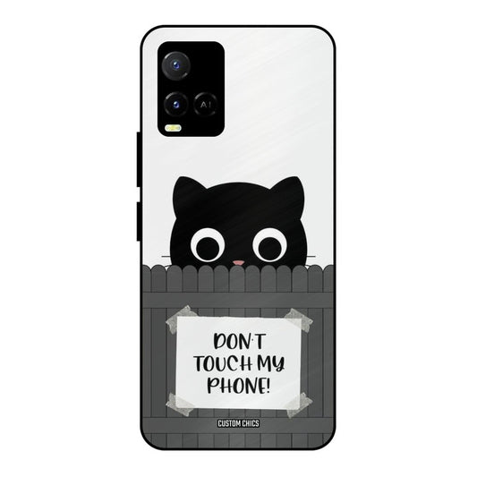 Dont Touch My Phone Vivo Y33s Mobile Back Cover - Typography PrintShield Case