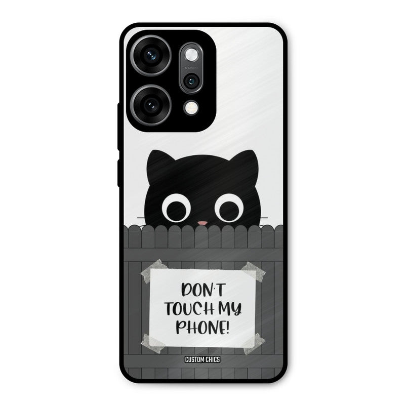 Dont Touch My Phone Oppo Reno 14 Pro Mobile Back Cover - Typography PrintShield Case