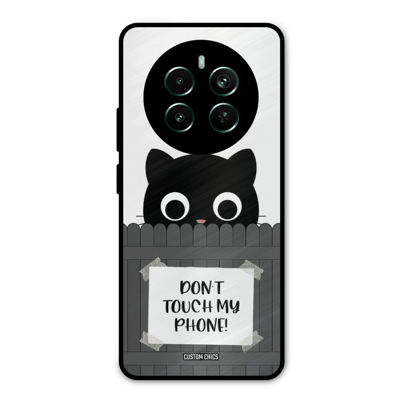 Dont Touch My Phone Realme 12 Plus Mobile Back Cover - Typography PrintShield Case