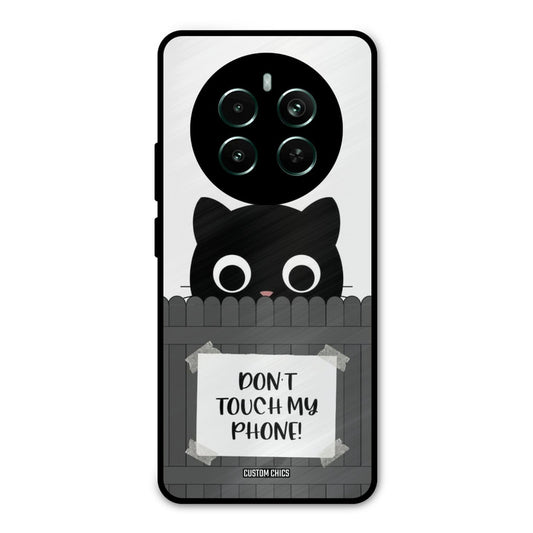 Dont Touch My Phone Realme 12 Plus Mobile Back Cover - Typography PrintShield Case