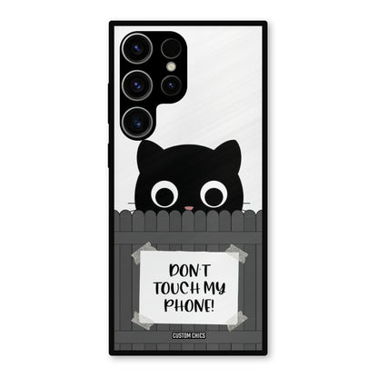 Dont Touch My Phone Samsung Galaxy S23 Ultra Mobile Back Cover - Typography PrintShield Case