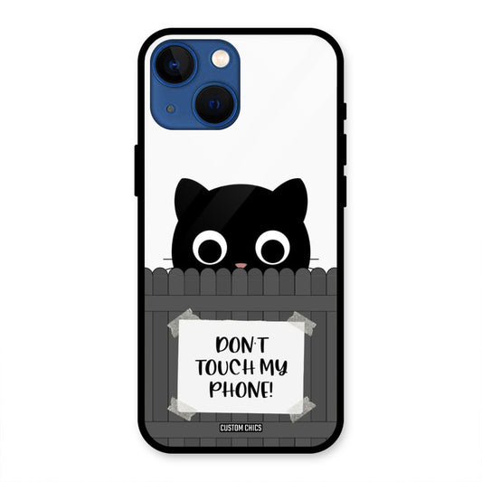 Dont Touch My Phone iPhone 13 Mini Mobile Back Cover - Typography PrintShield Case