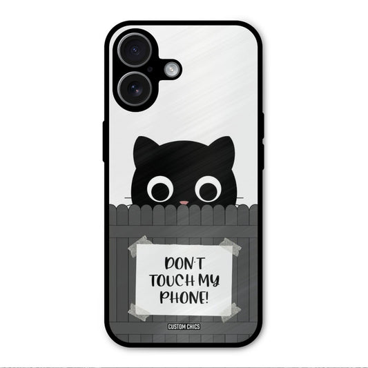 Dont Touch My Phone iPhone 17 Mobile Back Cover - Typography PrintShield Case