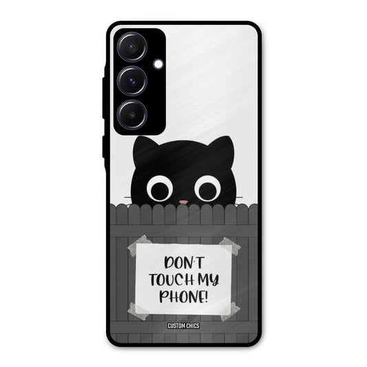 Dont Touch My Phone Samsung Galaxy A55 5G Mobile Back Cover - Typography PrintShield Case