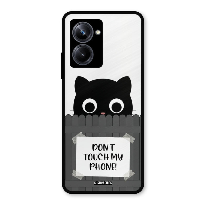 Dont Touch My Phone Realme 10 Pro Mobile Back Cover - Typography PrintShield Case