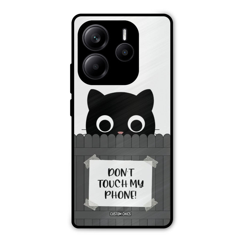 Dont Touch My Phone Redmi Note 14 Mobile Back Cover - Typography PrintShield Case