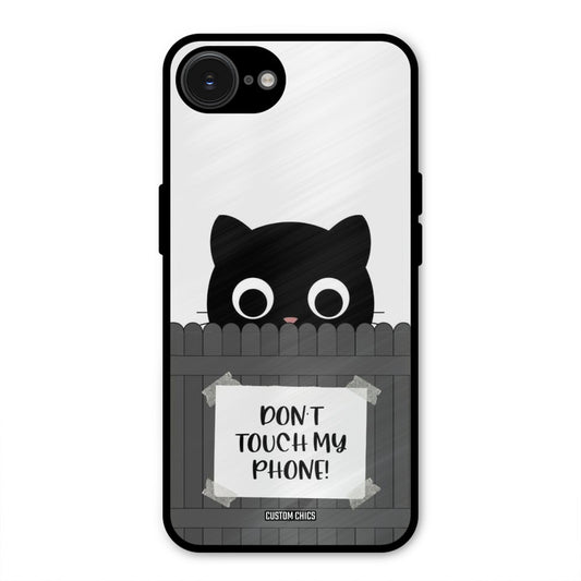 Dont Touch My Phone iPhone 16e Mobile Back Cover - Typography PrintShield Case