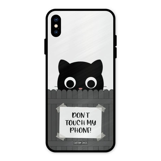 Dont Touch My Phone iPhone XS Max Mobile Back Cover - Typography PrintShield Case