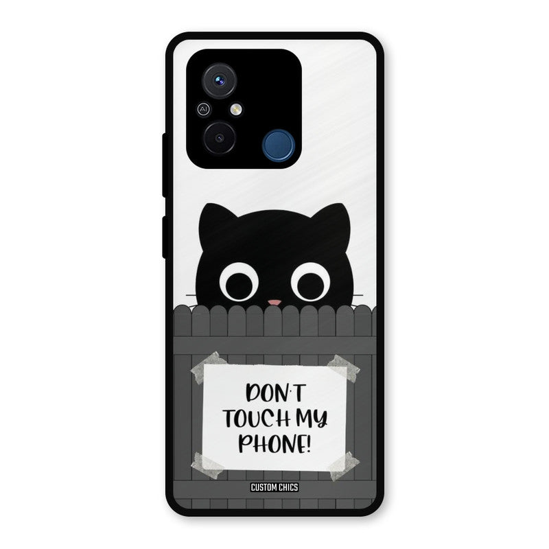 Dont Touch My Phone Redmi 12c Mobile Back Cover - Typography PrintShield Case