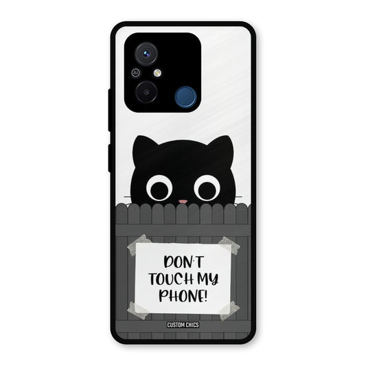 Dont Touch My Phone Redmi 12c Mobile Back Cover - Typography PrintShield Case