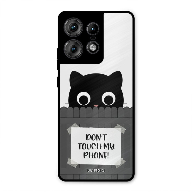 Dont Touch My Phone Motorola Edge 50 Pro Mobile Back Cover - Typography PrintShield Case
