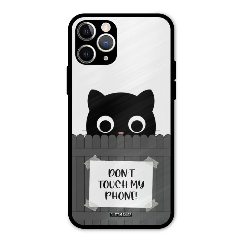 Dont Touch My Phone iPhone 11 Pro Mobile Back Cover - Typography PrintShield Case