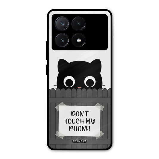 Dont Touch My Phone Poco X6 Pro Mobile Back Cover - Typography PrintShield Case