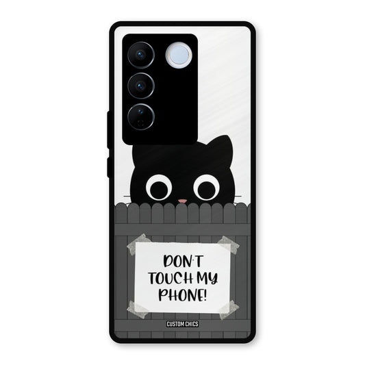 Dont Touch My Phone Vivo V27 Pro Mobile Back Cover - Typography PrintShield Case