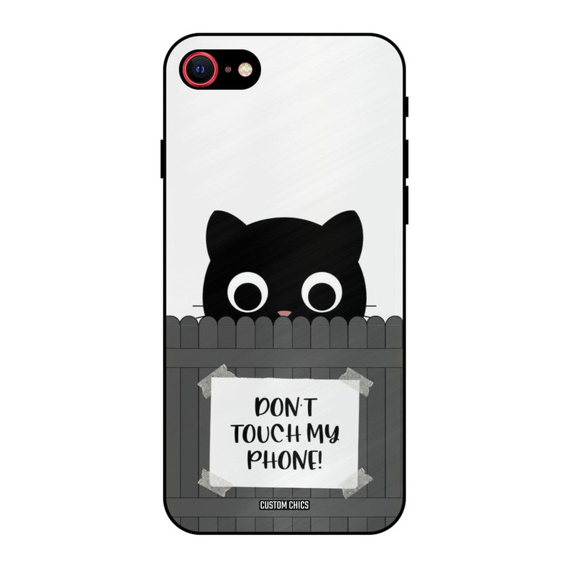 Dont Touch My Phone iPhone SE 2020 Mobile Back Cover - Typography PrintShield Case