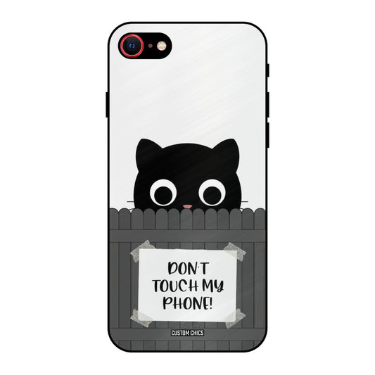 Dont Touch My Phone iPhone SE 2020 Mobile Back Cover - Typography PrintShield Case