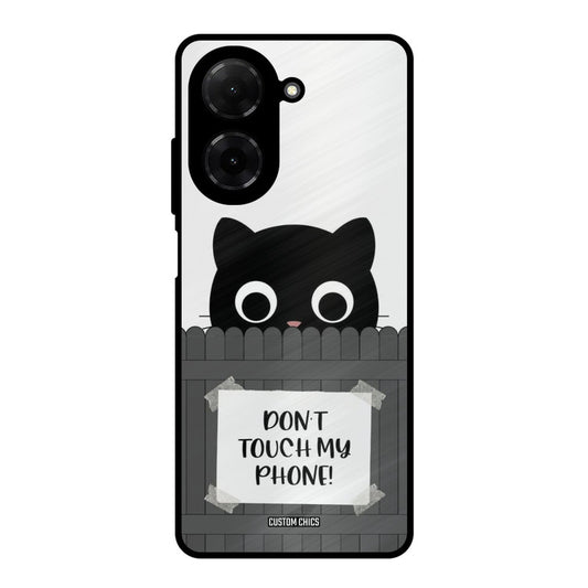 Dont Touch My Phone Poco C71 Mobile Back Cover - Typography PrintShield Case