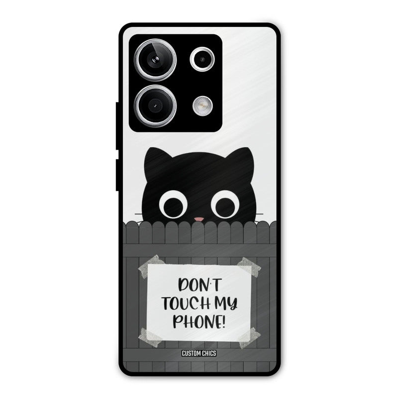 Dont Touch My Phone Redmi Note 13 5G Mobile Back Cover - Typography PrintShield Case