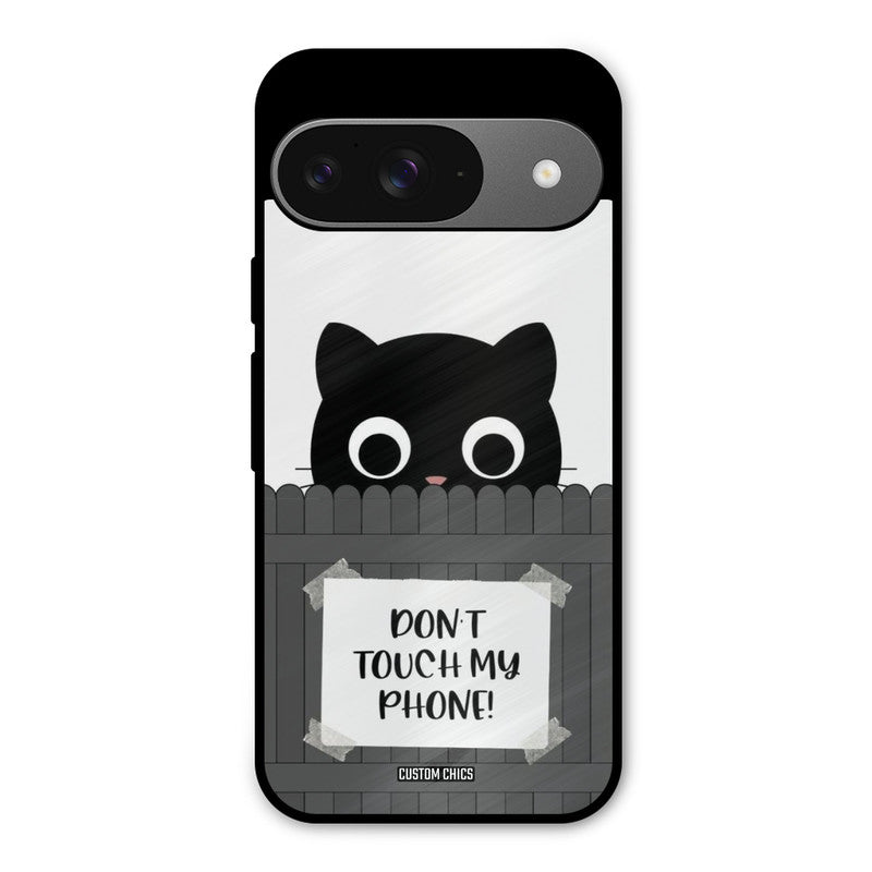Dont Touch My Phone Google Pixel 9 Mobile Back Cover - Typography PrintShield Case