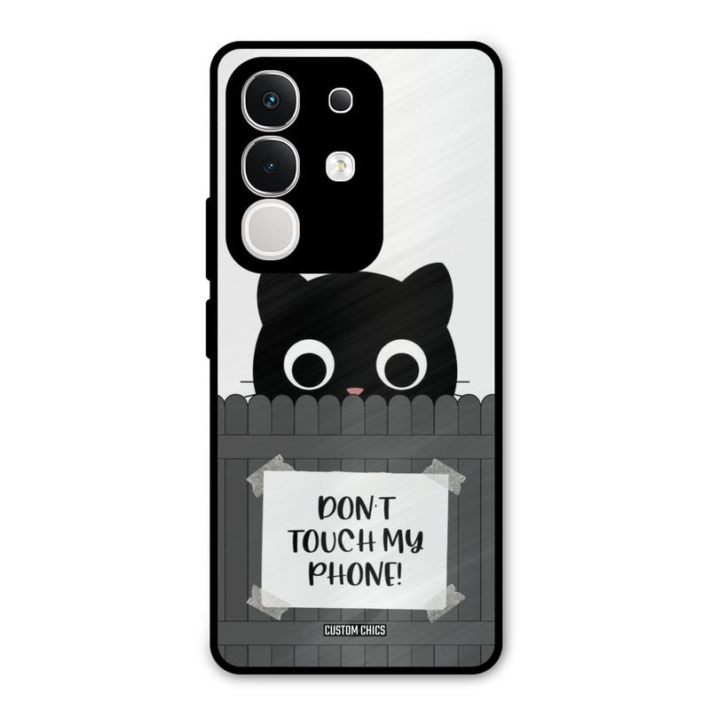 Dont Touch My Phone Vivo T4x Mobile Back Cover - Typography PrintShield Case