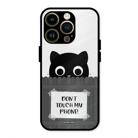 Dont Touch My Phone iPhone 14 Pro Max Mobile Back Cover - Typography PrintShield Case