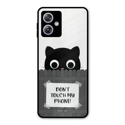 Dont Touch My Phone Moto G54 Mobile Back Cover - Typography PrintShield Case