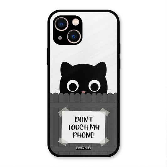 Dont Touch My Phone iPhone 13 Mobile Back Cover - Typography PrintShield Case