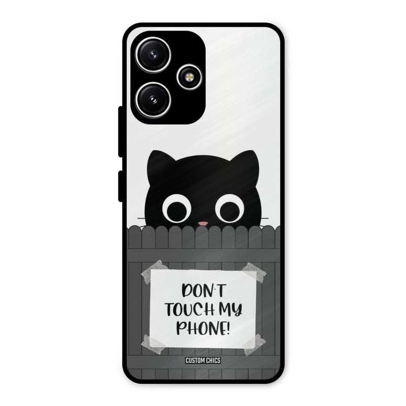Dont Touch My Phone Redmi 12 5G Mobile Back Cover - Typography PrintShield Case