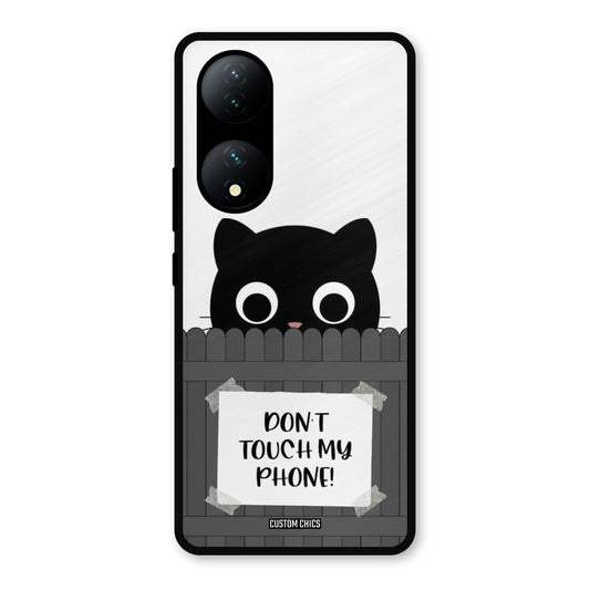 Dont Touch My Phone Vivo Y100 Mobile Back Cover - Typography PrintShield Case