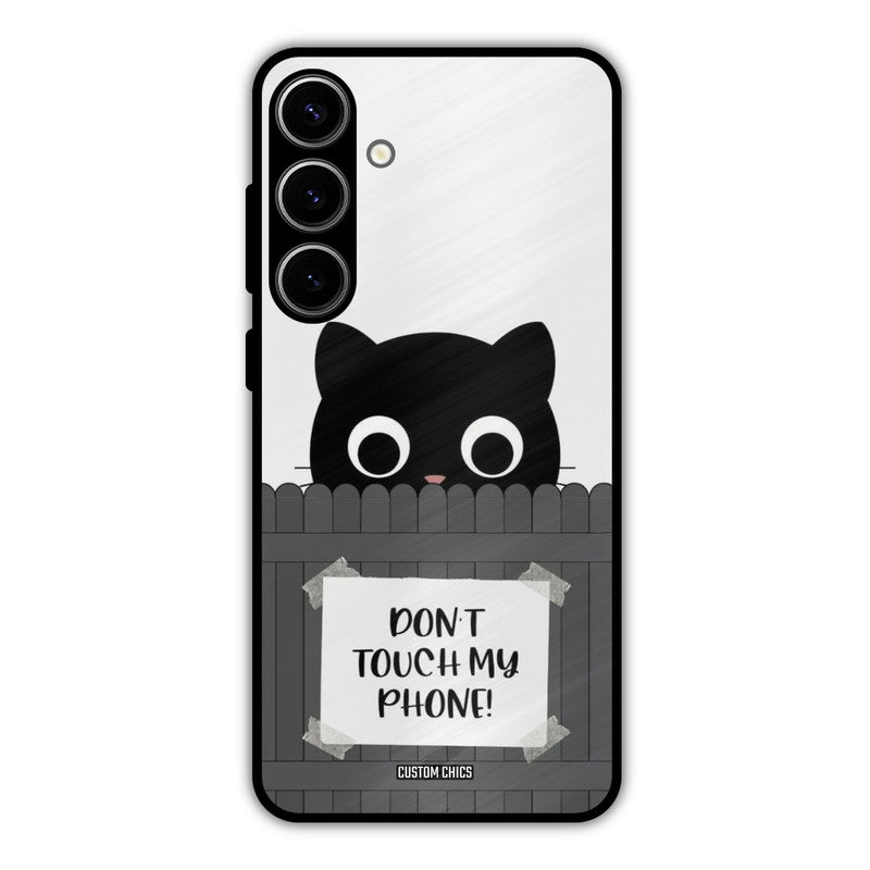 Dont Touch My Phone Samsung Galaxy S24 Plus Mobile Back Cover - Typography PrintShield Case